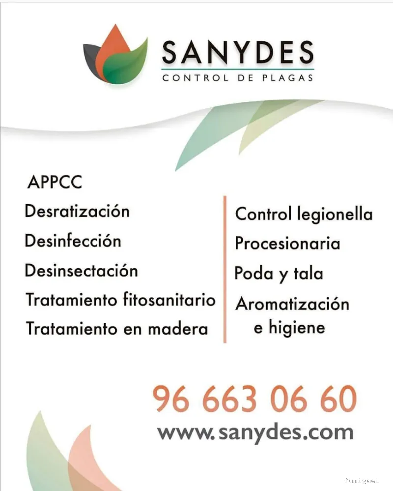 Sanydes | Control de plagas | Desinfección | Higiene Ambiental | Elche | Alicante