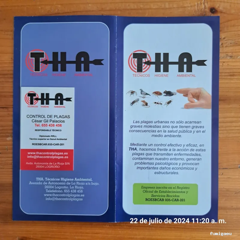 Técnicos de Higiene Ambiental. THA.