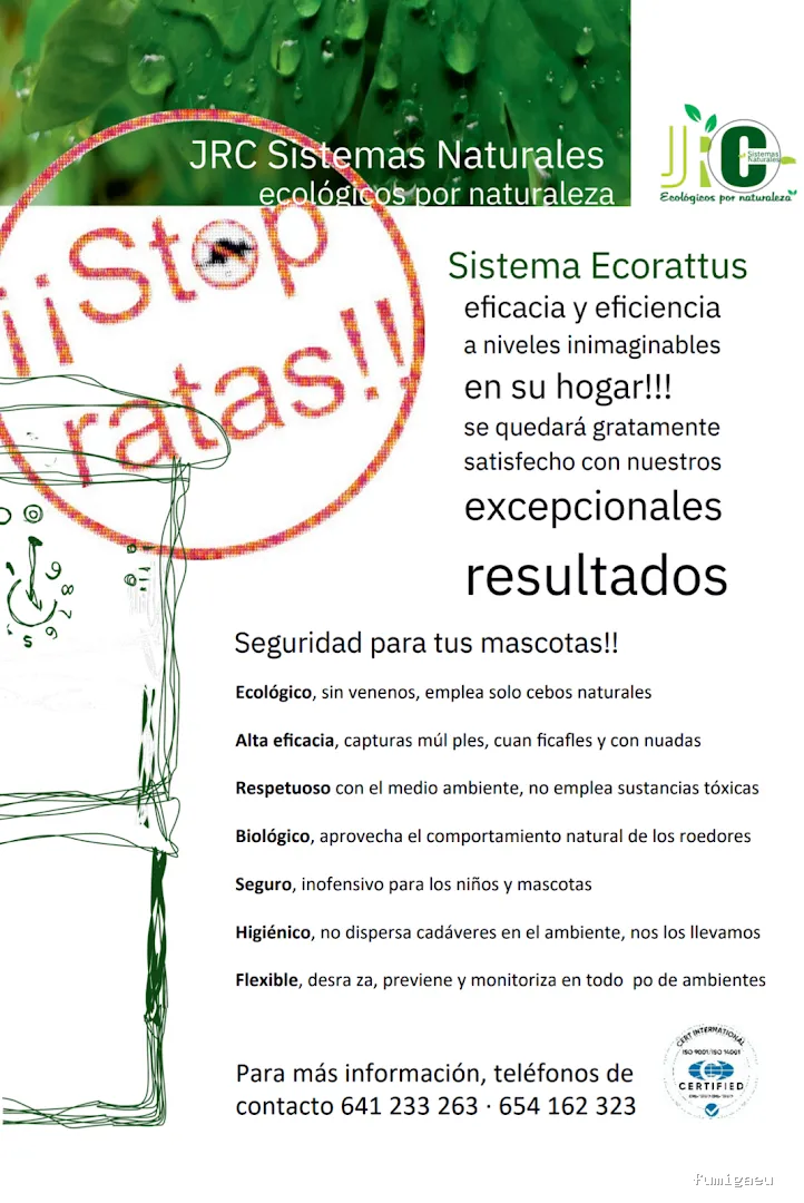 JRC Sistemas Naturales control integrado de plagas