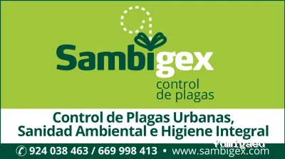 SAMBIGEX - CONTROL DE PLAGAS , DESINFECCIÓN Y PREVENCIÓN DE LEGIONELLA