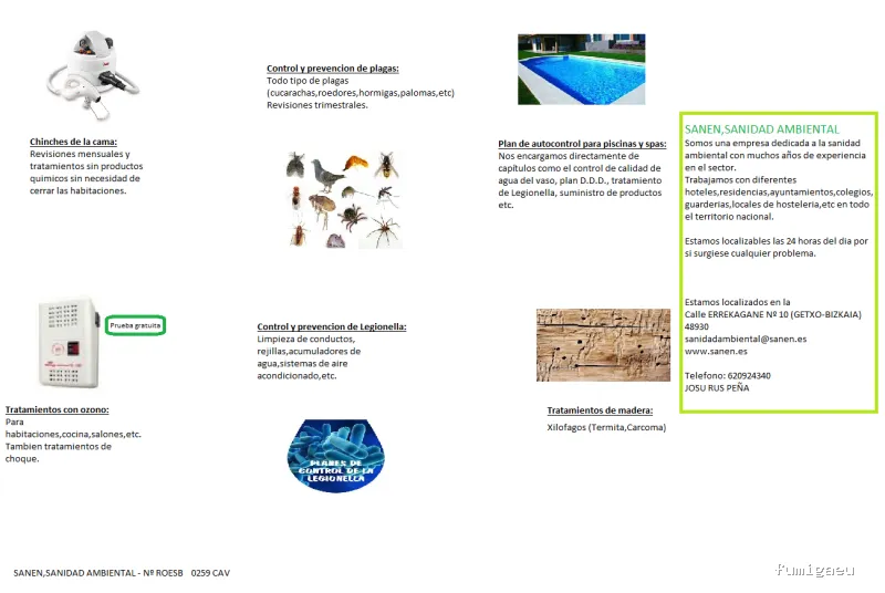 Control de Plagas Bilbao: SANEN