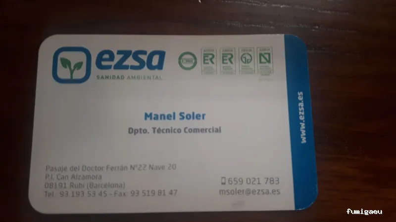 EZSA Sanidad Ambiental - Expertos en Control de Plagas