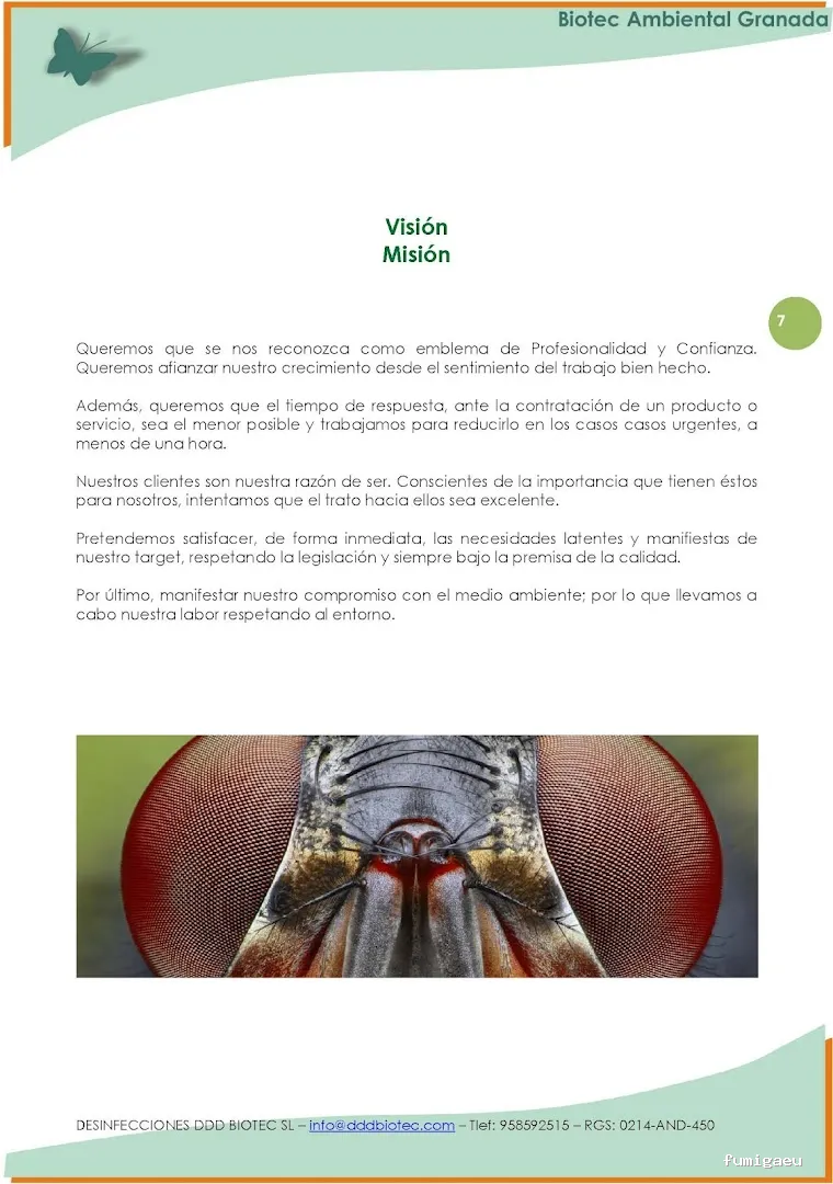 BAG CONTROL DE PLAGAS LA ZUBIA