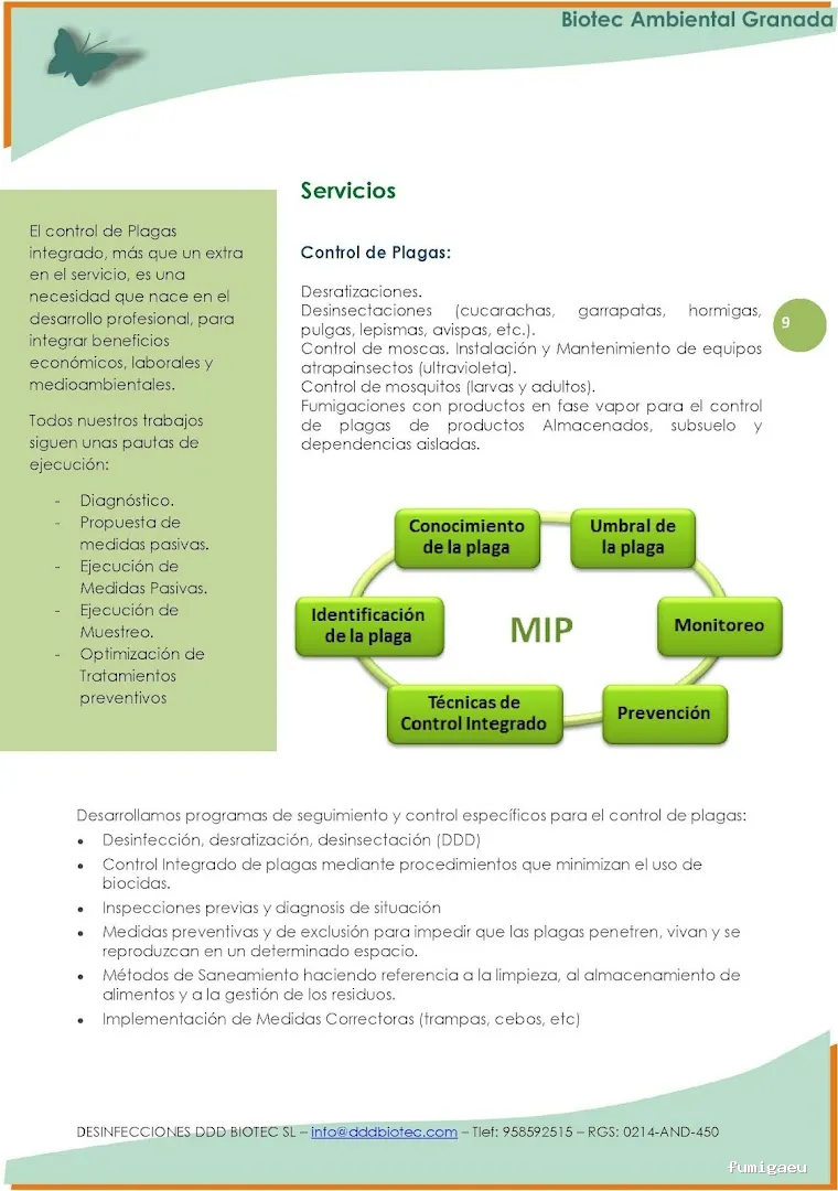 BAG CONTROL DE PLAGAS LA ZUBIA