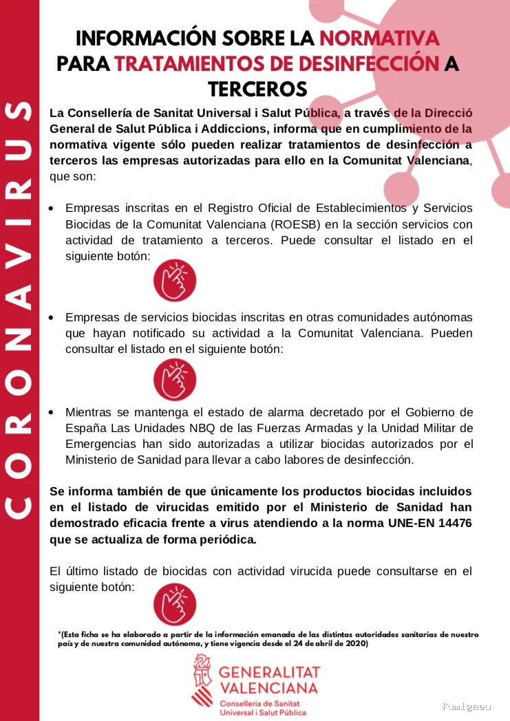 Sanex. Tratamientos Higienico Sanitarios S.L. y Control de plagas