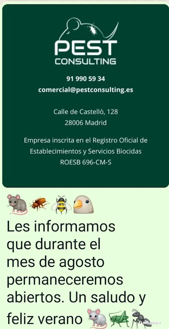 Pest Consulting | Control de Plagas