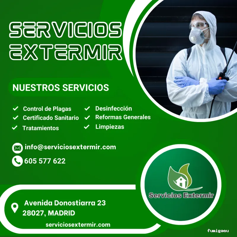 Servicios Extermir | Control de plagas