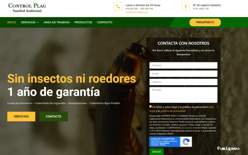 Control Plag - Control de Plagas