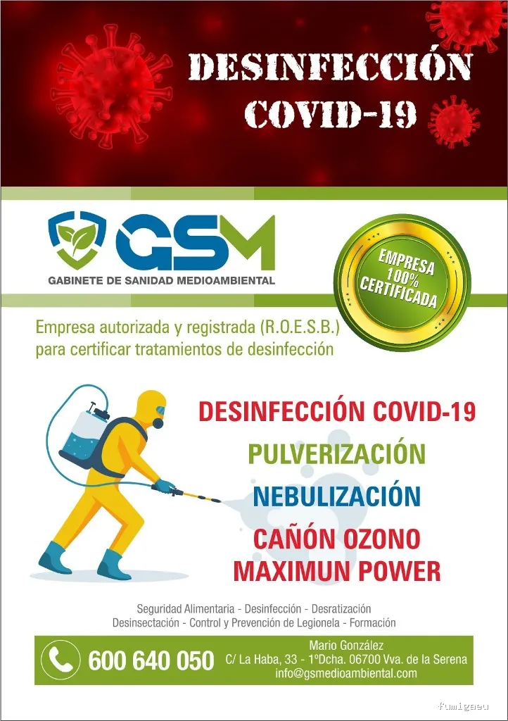 GSM Gabinete Sanidad Medioambiental